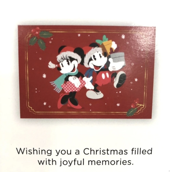 DISNEY HALLMARK MICKEY MOUSE HOLIDAY 40 CARDS W/MATCHING SELF SEALING ENVELOPES - Picture 6 of 8
